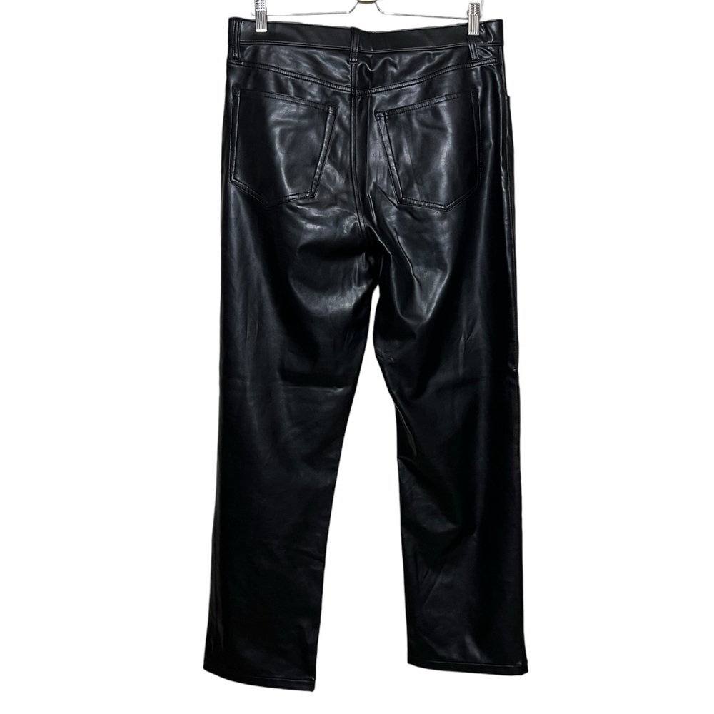 Abercrombie and Fitch Women's Faux Leather Leggings Black Size 14 - Picture 4 of 8